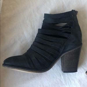 Free People Black Ankle Boots